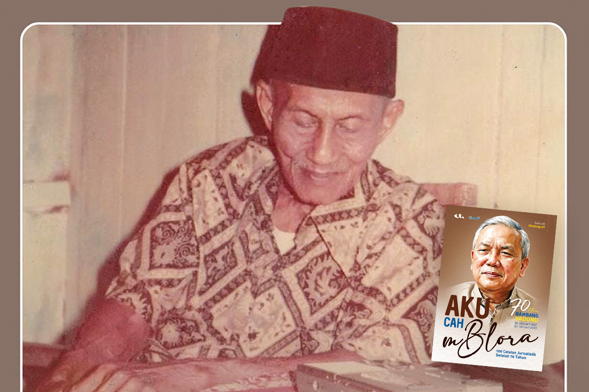 mBah Yoso ketika mengunjungi Bambang Sadono, di kontrakan Sampangan.
